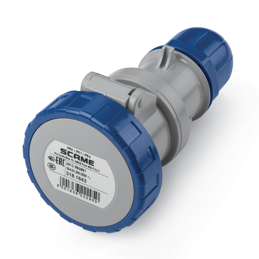 ACOPLE IP67 2P+T 16A 220V 6H