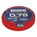 Cable Unipolar 1 x 0.75 mm Argenplas Rojo