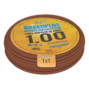 Cable Unipolar 1 mm Argenplas Marrón