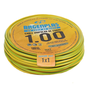 Cable Unipolar 1 mm Argenplas Verde Amarillo