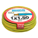 Cable Unipolar 1.5 mm Argenplas Verde Amarillo