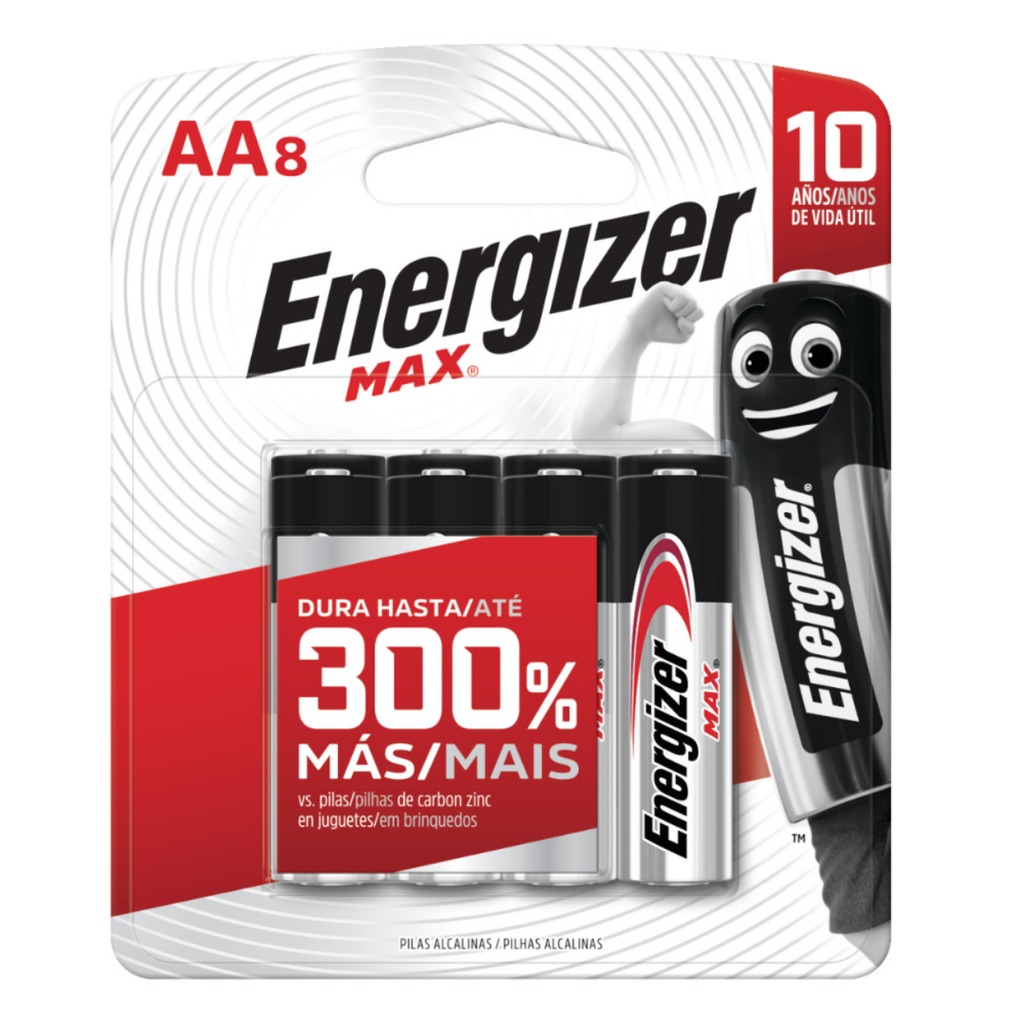 Pila Alcalina Energizer AA E91 Blister x4