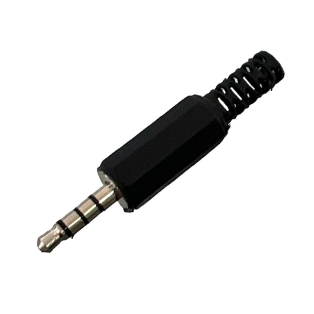 CONECTOR PLUG 3.5MM 4VIAS C/COL PLAST