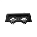 Spot para embutir 2 dicro Macroled negro