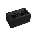 Spot plafon para 2 dicro Macroled negro
