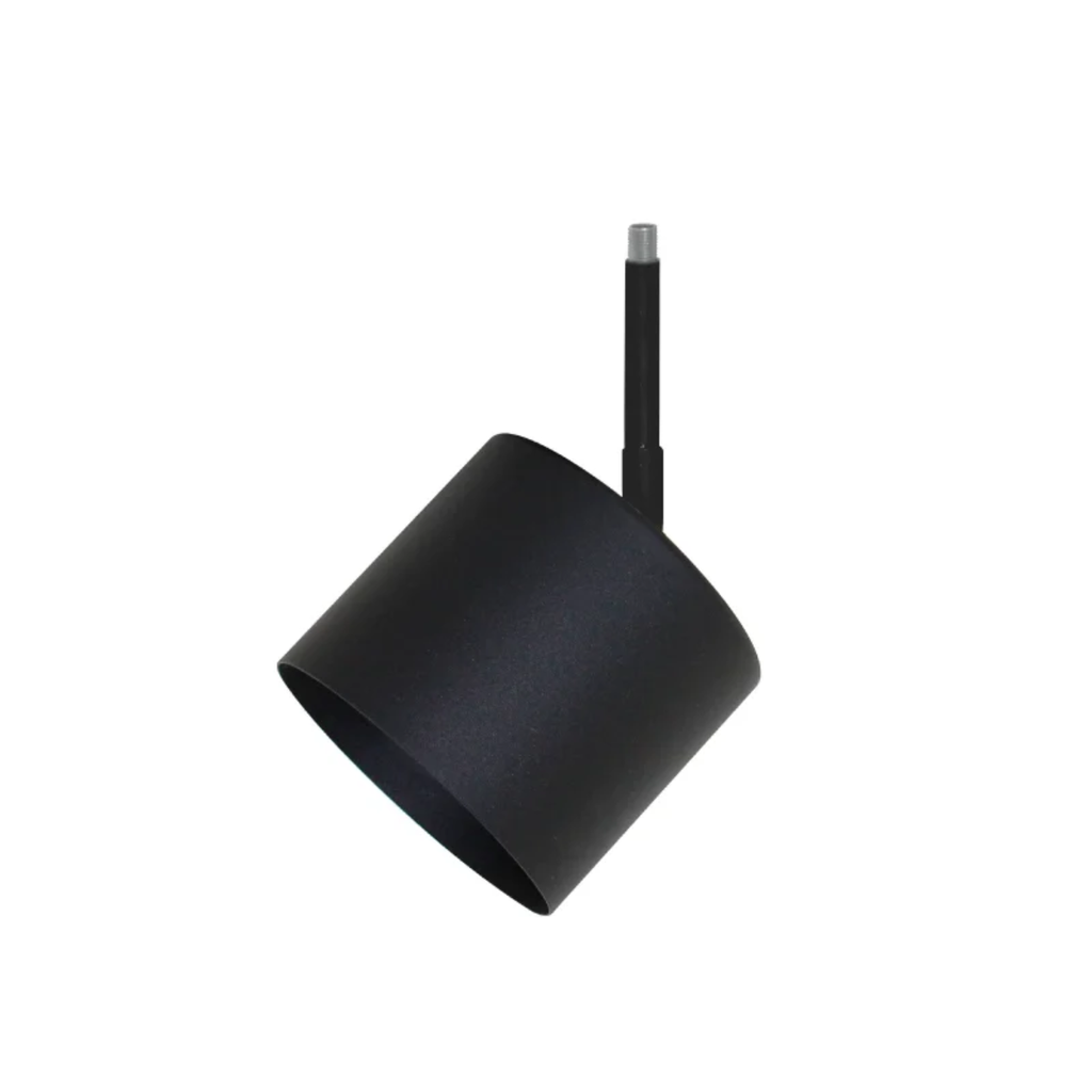 ALBA - CABEZAL REGULABLE NEGRO CON MOVIMIENTO ITALIANO GU10