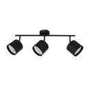 ALBA III - APLIQUE 3 LUCES GU10 NEGRO