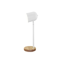 BARTOLO - LÁMPARA DE MESA / ESCRITORIO E27 MADERA BLANCO
