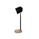 BARTOLO - LÁMPARA DE MESA / ESCRITORIO E27 MADERA NEGRO