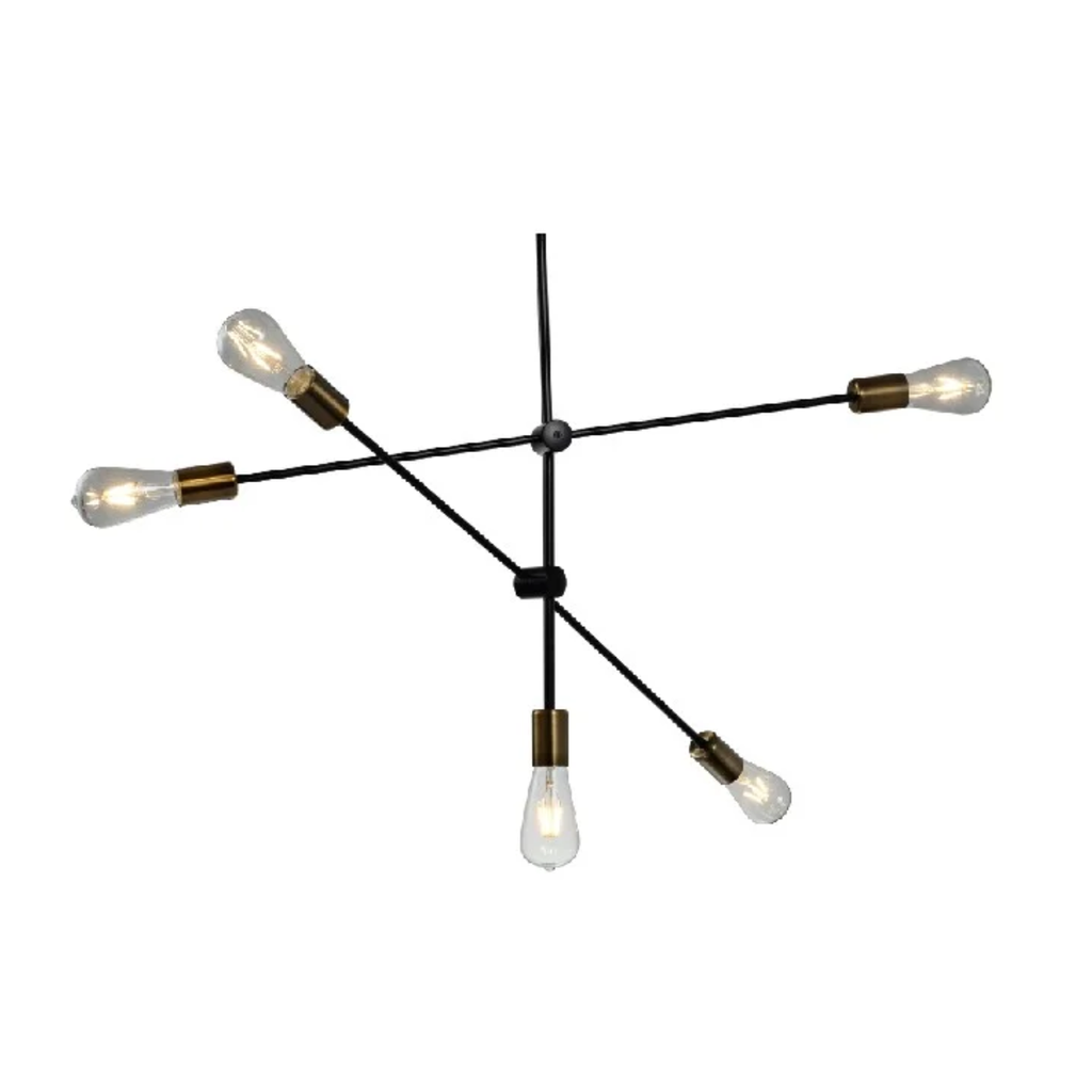 SLAVOJ - COLGANTE CINCO LUCES E27