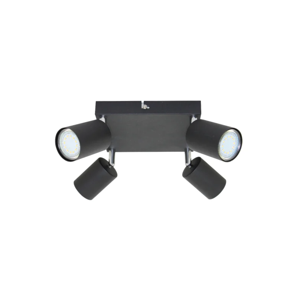SUR IV - APLIQUE 4 LUCES GU10 NEGRO
