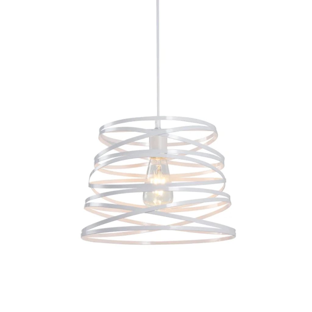 TWIST - COLGANTE 1 LUZ E 27 BLANCO 320MM