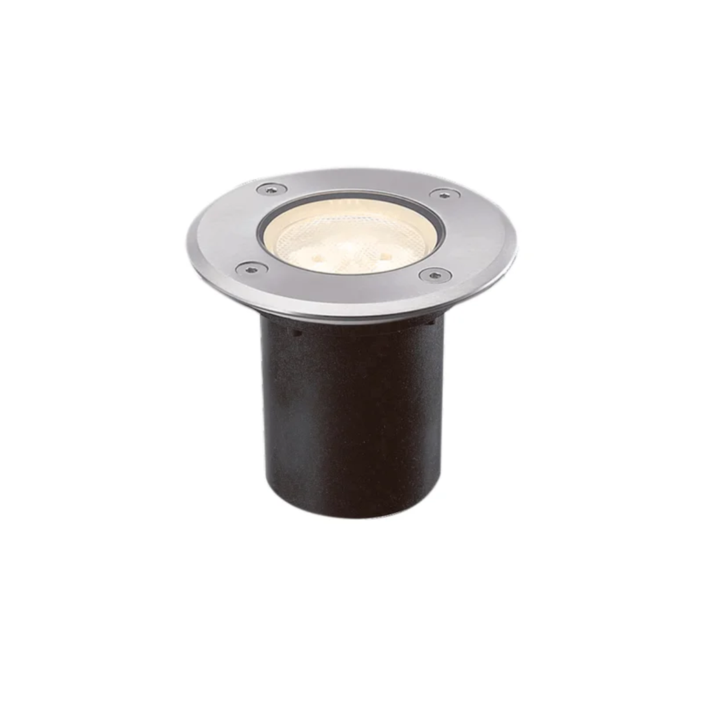 URBANO - ARTEFACTO EMBUTIR PISO REDONDO ALUMINIO LISO GU10