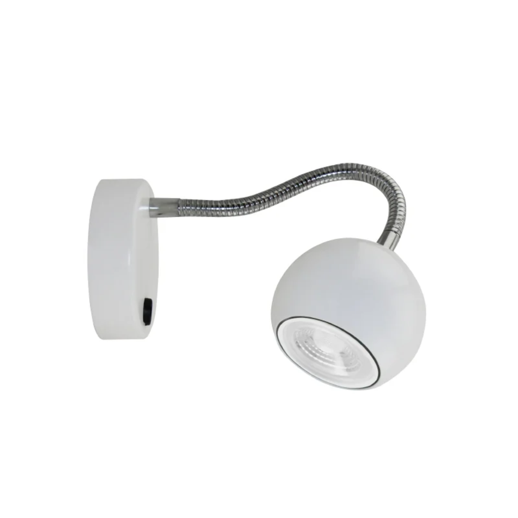 VENUS CABECERA - APLIQUE CABECERA REGULABLE BLANCO DE 1 LUZ GU10