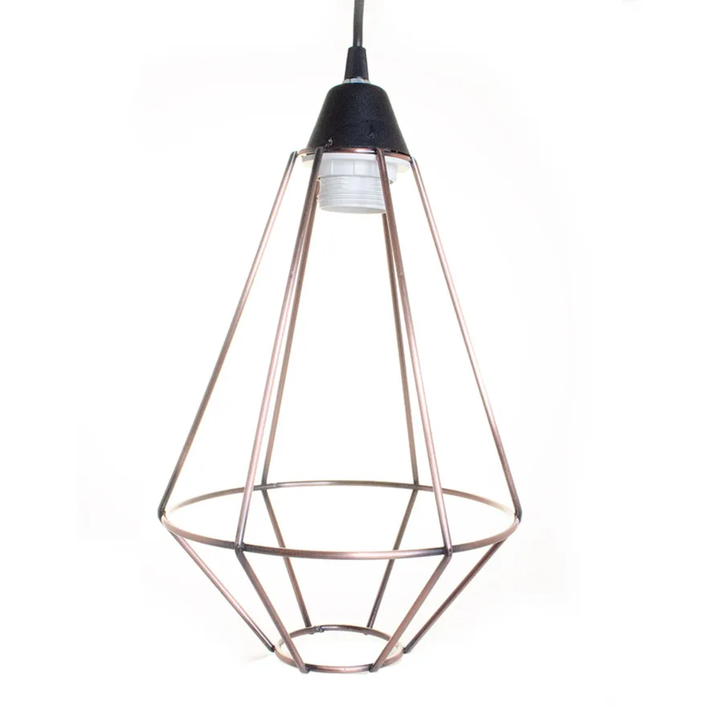 COLG JAULA RUBY 30CM COBRE