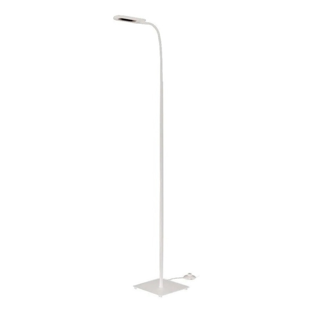 Lampara de pie con pintura blanca soft de led de 4w; 480 lumens