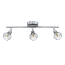 Dis-Spot 3 luces cromo con reja para lampara G9