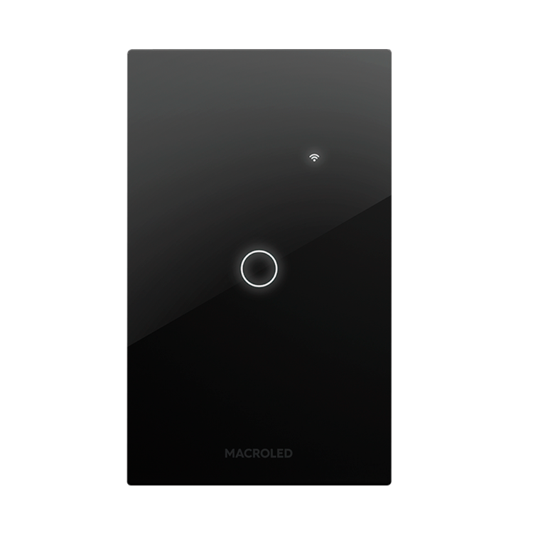 TECLA SMART MACROLED NEGRO 1 CANAL AC110-240V MAX 10A