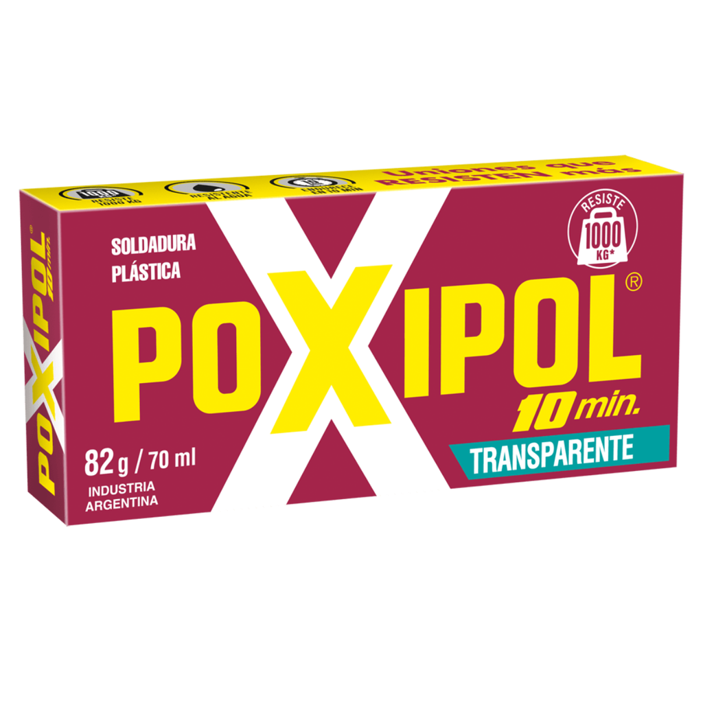 ST00122-POXIPOL Transp. - 10 MIN. - 82G / 70ML
