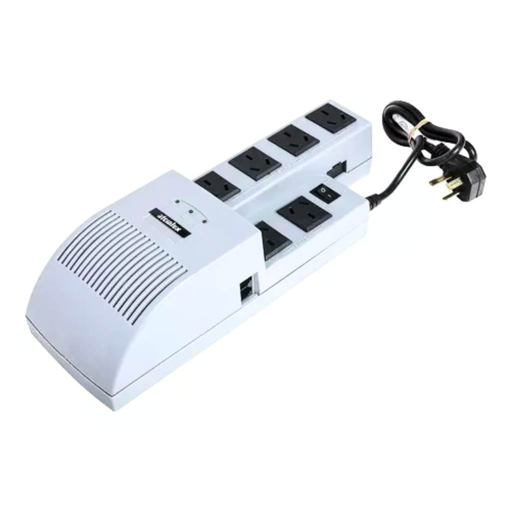 Estabilizador + Filtro de línea - 1000VA - 6 Salidas - Prot.p/Internet