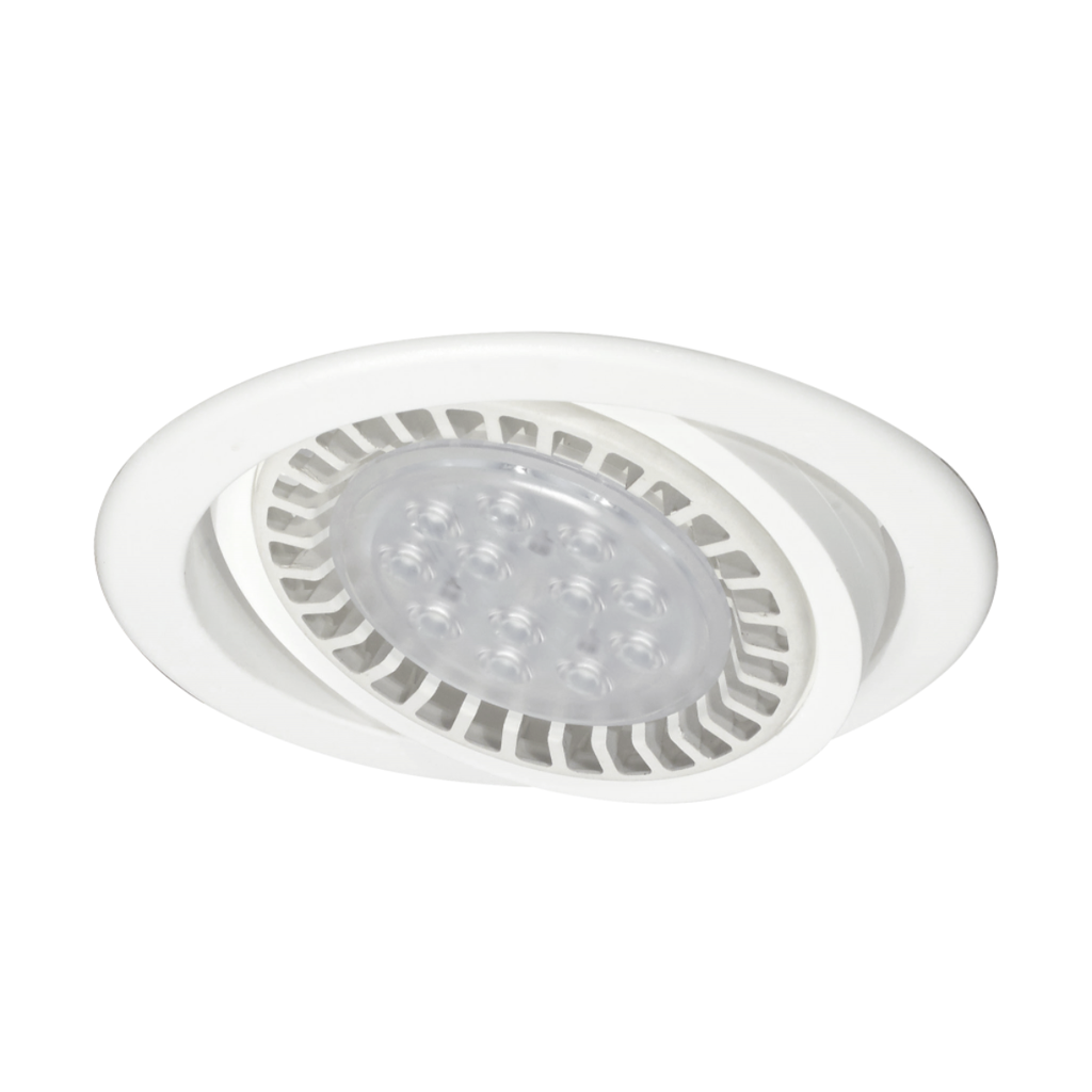 Spot de embutir Ø 160 mm. de pvc p/AR-111