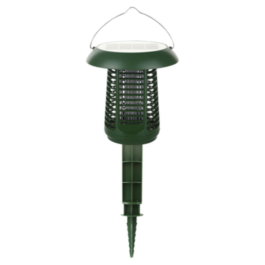 MATA INSECTOS ELECTRICO TBCIN FAROL AUTONOMO SOLAR - 2 EN 1 LUZ + TRAMPA