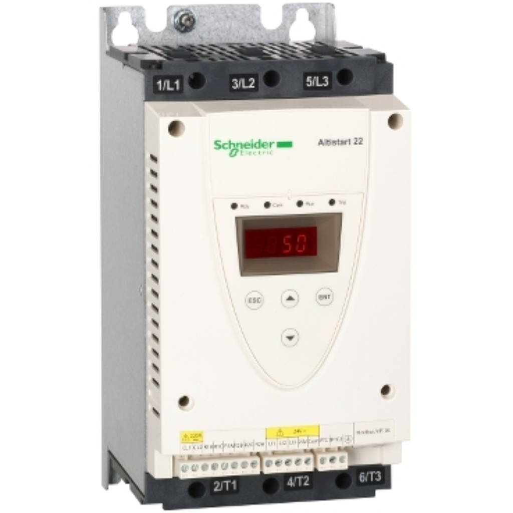 Arranque suave, ATS22, trifásico 47A 380-415V 22kW