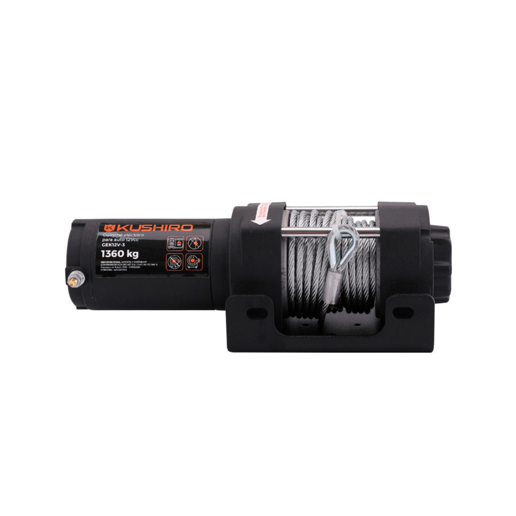 Guinche eléctrico 12 V 1360 kg