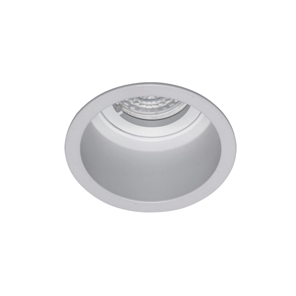 Embutido redondo movil alum. antideslumbrante bco