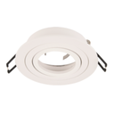 ARTEFACTO DE EMBUTIR REDONDO DICRO X1 MOVIL ALUMINIO BLANCO