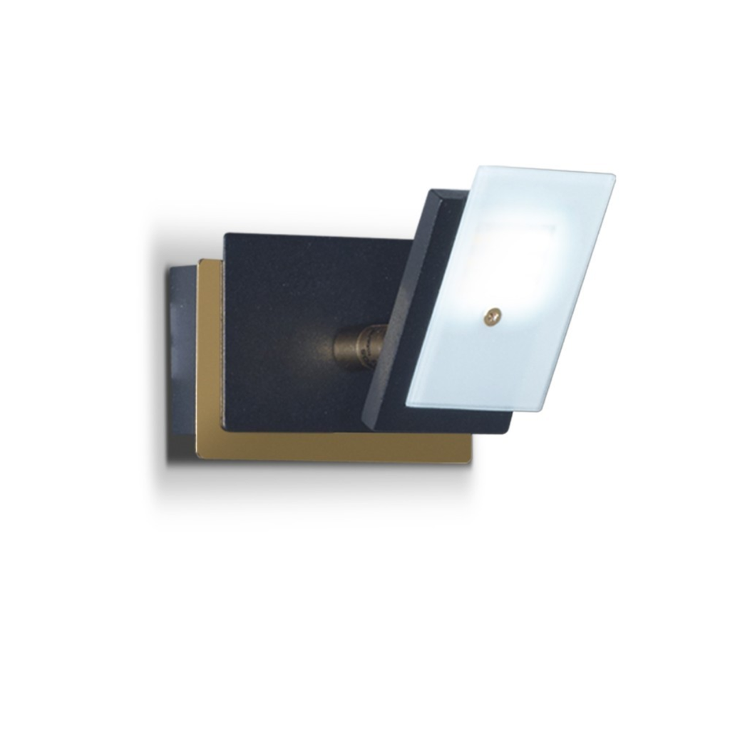 APLIQUE RAYO 20101NE 1LUZ LED PLAQUETA 6.8W