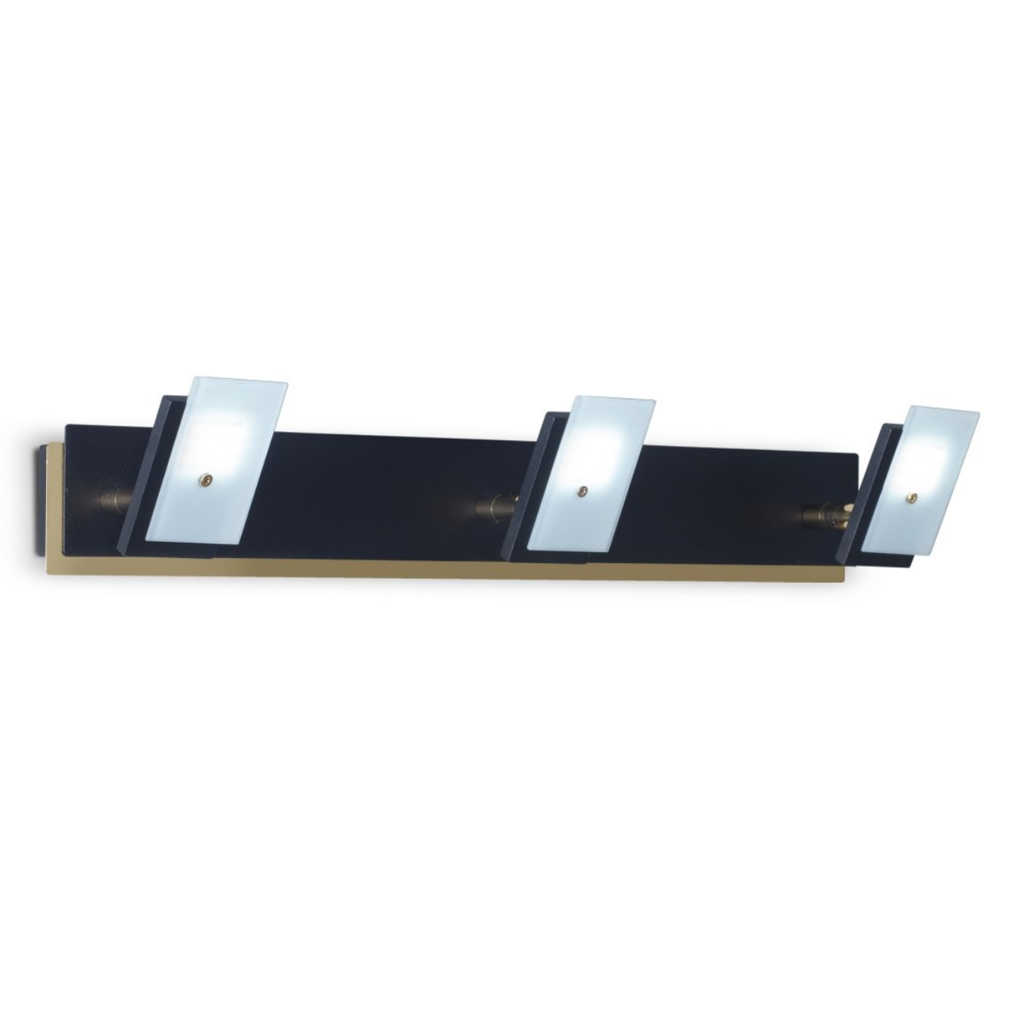 APLIQUE RAYO 20103NE 3 LUCES LED PLAQUETA 6.8W