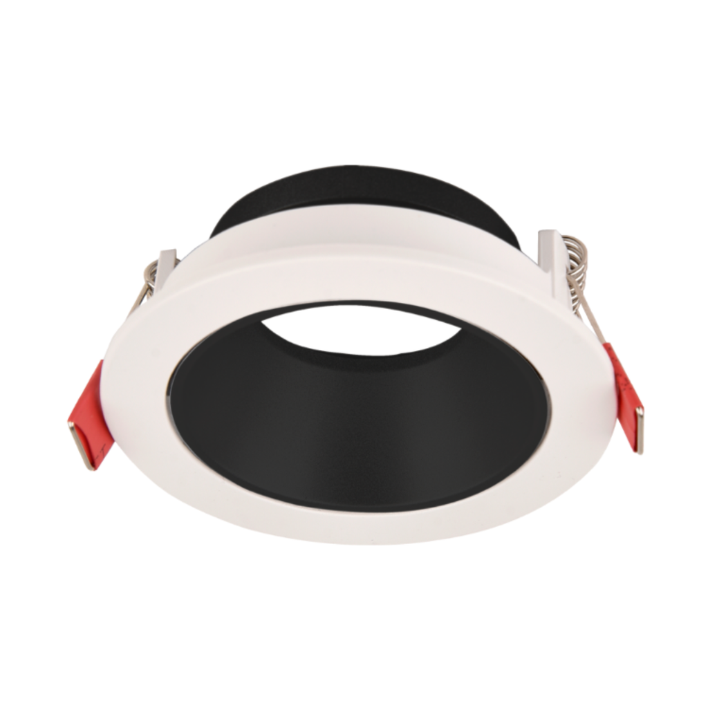 ARTEFACTO DE EMBUTIR REDONDO ANTIDESLUMBRANTE DICRO X1 MOVIL PVC BLANCO-NEGRO