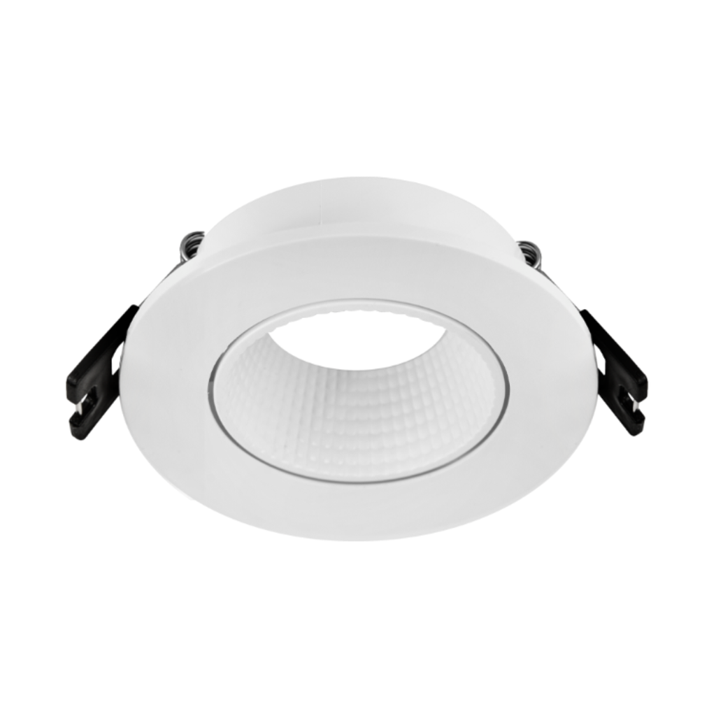 ARTEFACTO DE EMBUTIR REDONDO ANTIDESLUMBRANTE DICRO X1 MOVIL PVC BLANCO-BLANCO TEXTURADO