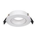 ARTEFACTO DE EMBUTIR REDONDO DICRO X1 MOVIL PVC BLANCO FRENTE