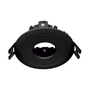 ARTEFACTO DE EMBUTIR REDONDO DICRO X1 MOVIL PVC NEGRO ANGULO CERRADO