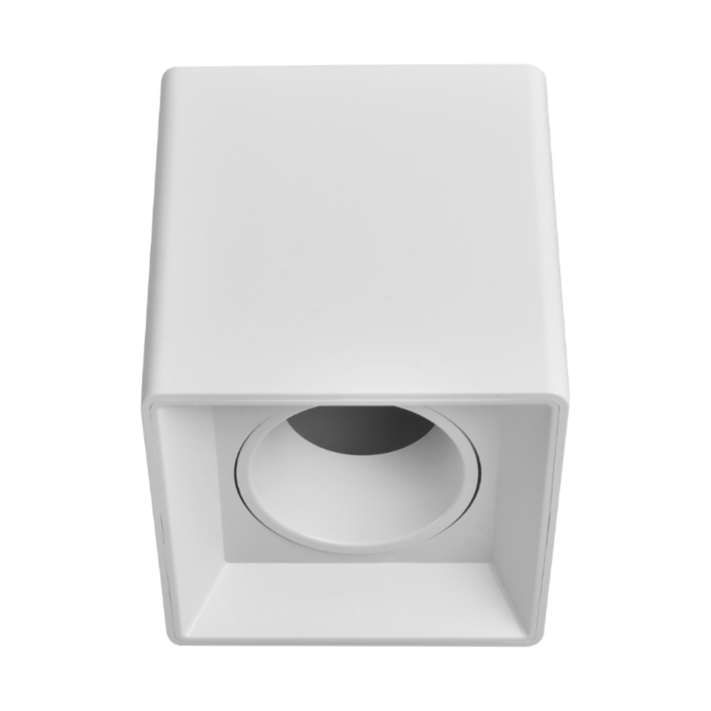 ARTEFACTO PLAFON CUADRADO DICRO X1 MOVIL PVC BLANCO LISO