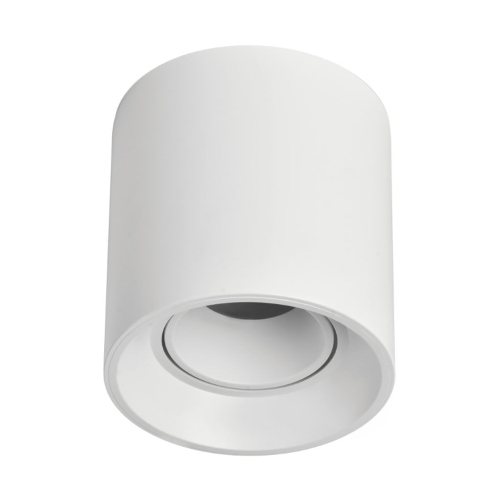 ARTEFACTO PLAFON REDONDO DICRO X1 MOVIL PVC BLANCO LISO