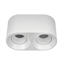 ARTEFACTO PLAFON REDONDO DICRO X2 MOVIL PVC BLANCO LISO