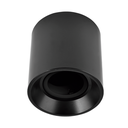 ARTEFACTO PLAFON REDONDO DICRO X1 MOVIL PVC NEGRO RANURADO