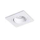 Emb cuadrado movil, aluminio antideslumbrante bco. para GU10