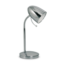 Velador de mesa con campana ovoide ø10cm H=38cm  Cromo