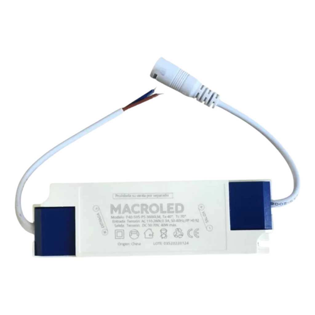 DRIVER PARA PANEL 40W ENTRADA AC110-260V FP0.98