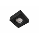 Semi embutido 105x105X41mm Cuadrado GU10 10cm negro