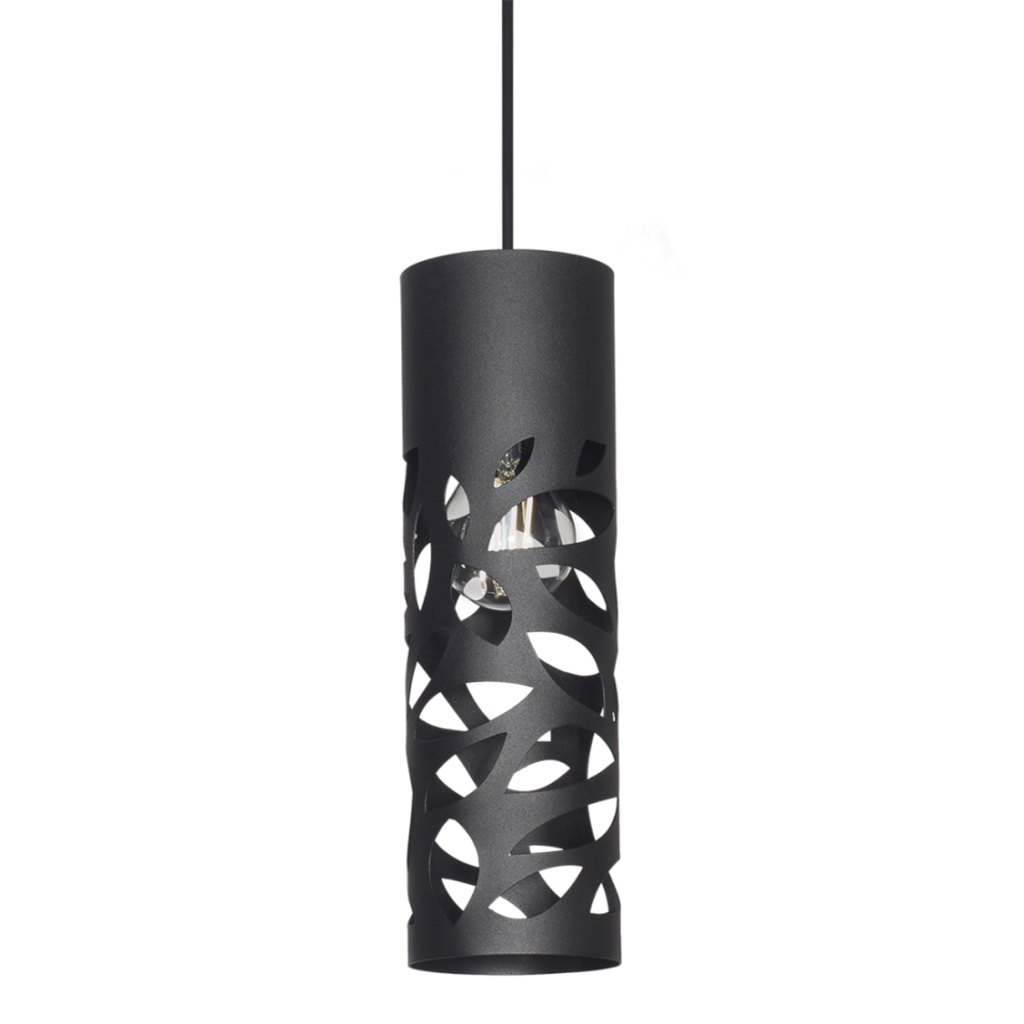Colgante "TUBO 2" 1 x E-27 (Ø 92 x H:300 mm.)