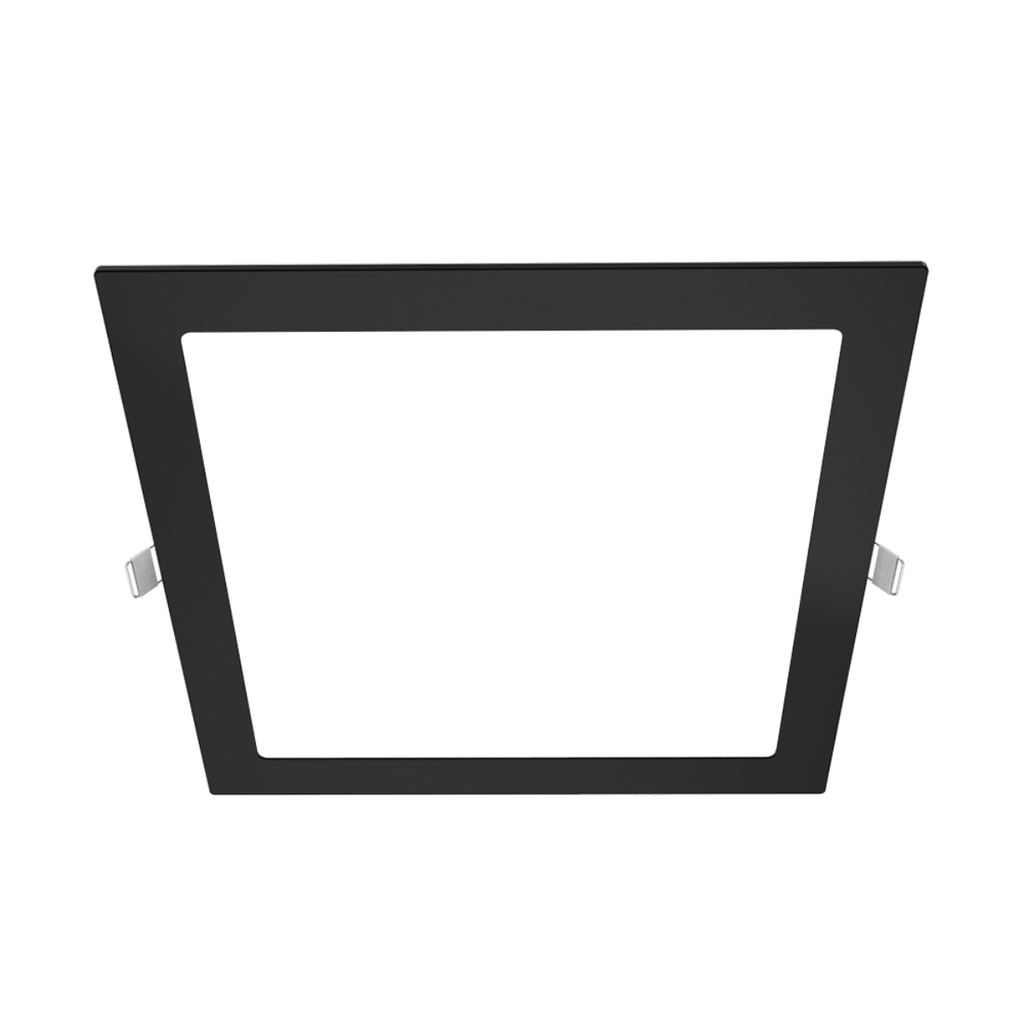 PANEL FLAT CUADRADO NEGRO MACROLED 18W AC85-265V FRIO 6000K