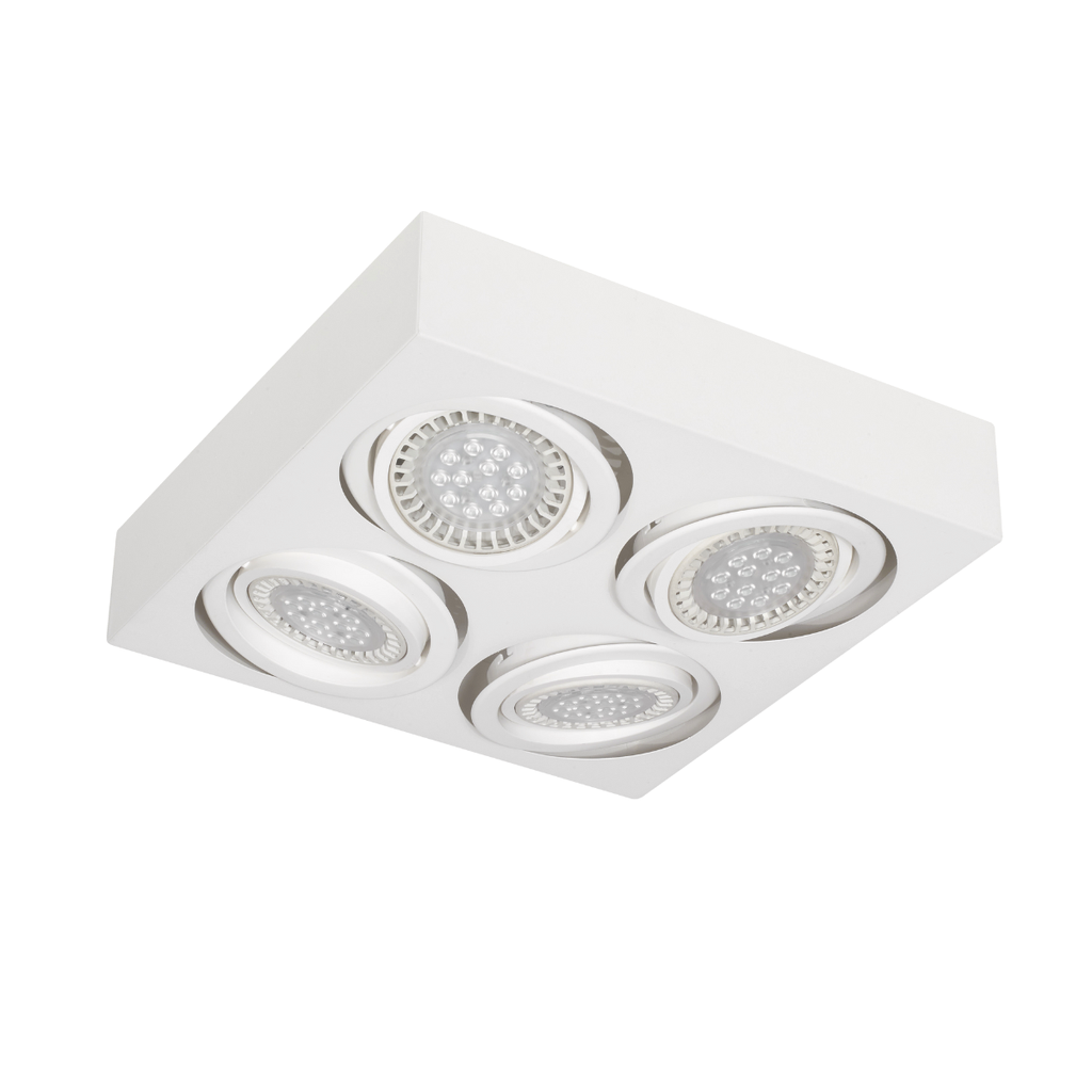 Plafón "RIMINI" 4xGZ-10 (An:390xProf:85xL:390mm.)