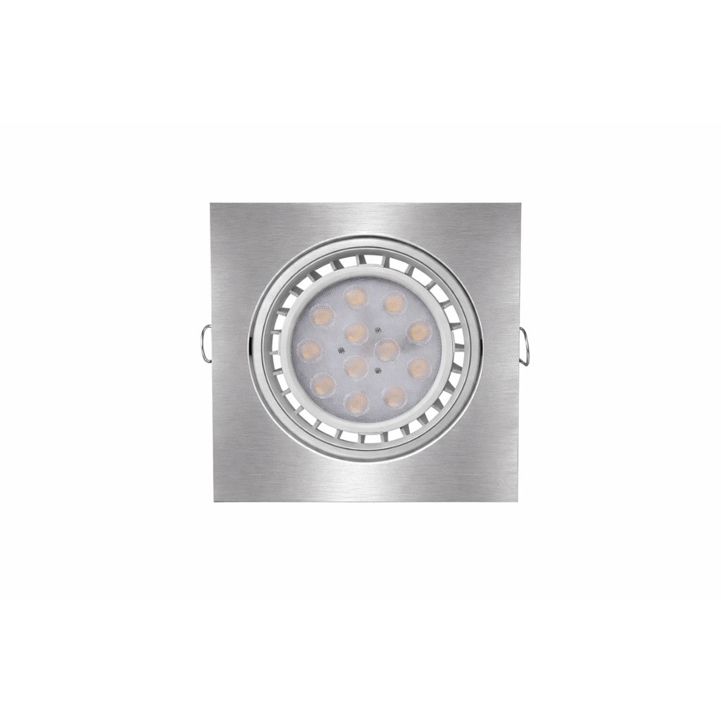 Embutido Basculante cuadrado para AR111 GU10 Platil 150x150mmx59prof