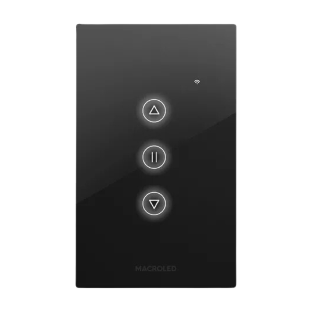 TECLA SMART PERSIANA NEGRO MACROLED AC100-240V MAX 10A