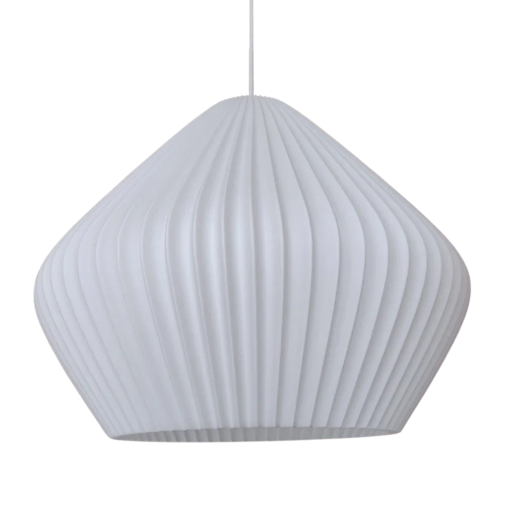 Lámpara colgante Pear 50cm blanco